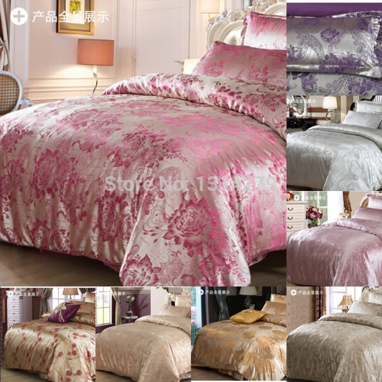  ǰ ī ũ ư ħ Ʈ ̺ ̺ ħ Ȭ̺ ħ  ũ   ̺ Ŀ/Good quality jacquard silk cotton bedding set duvet quilt bedlinen covers bedclothes bedsh